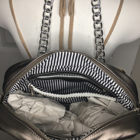 Pewter/Gray Convertible Satchel/Crossbody Bag - Picture 6 of 6